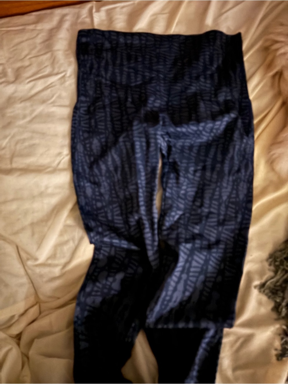 Kids Black Patterned Leggings